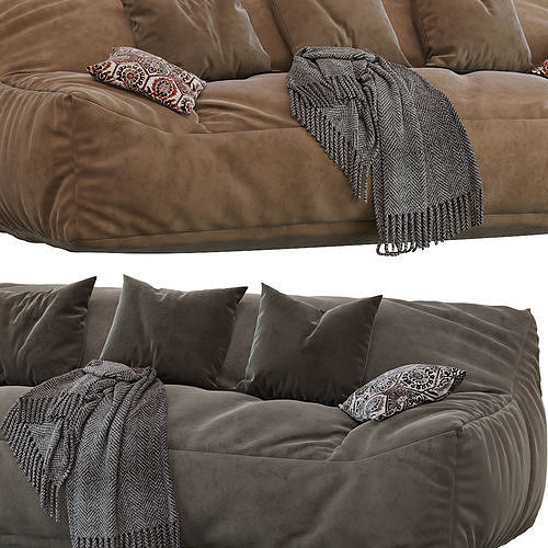 Big Joe Lux Large Bean sofa 3D model 3