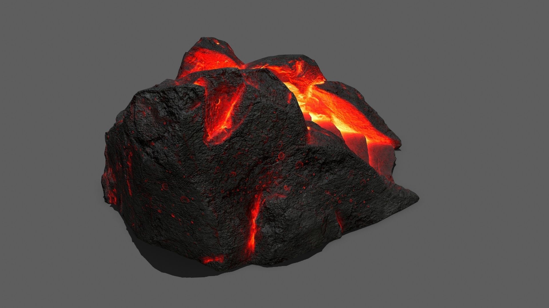 Volcanic Stair Low-poly 3D model_6