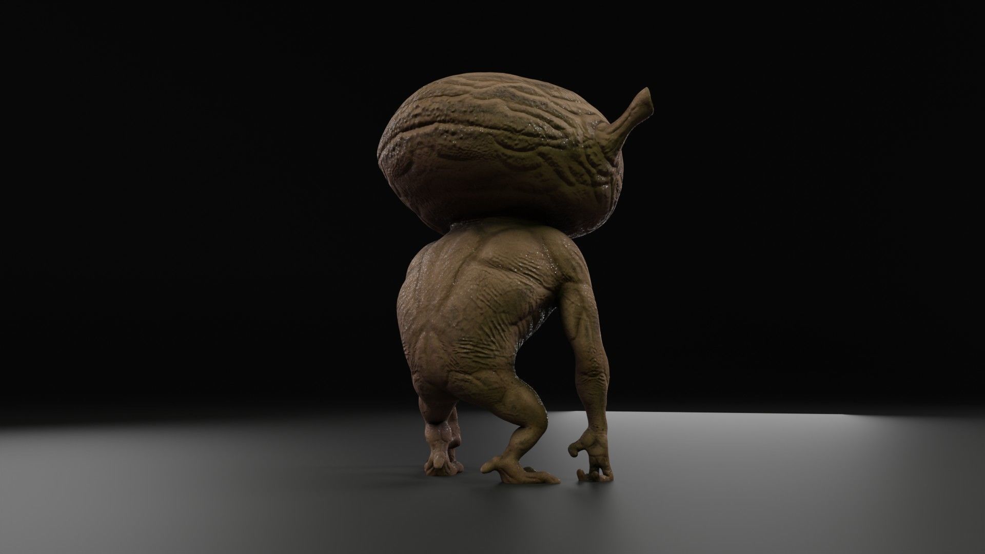 alien Dwarf Low-poly 3D model_5