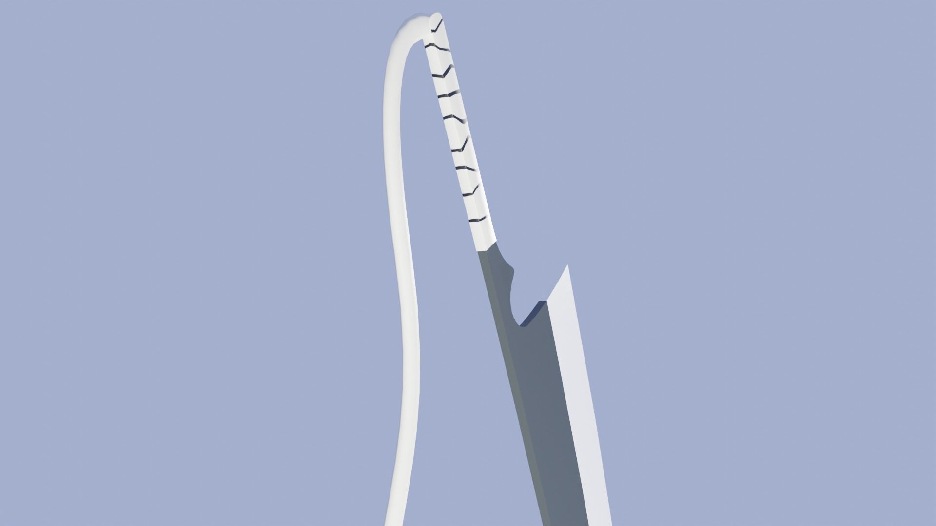 Anime sword Zangetsu Free 3D model_8
