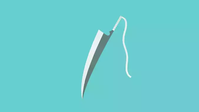 Anime sword Zangetsu Free 3D model Anime sword Zangetsu Free 3D model