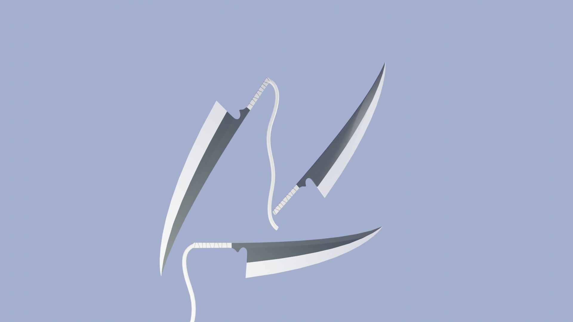 Anime sword Zangetsu Free 3D model_10