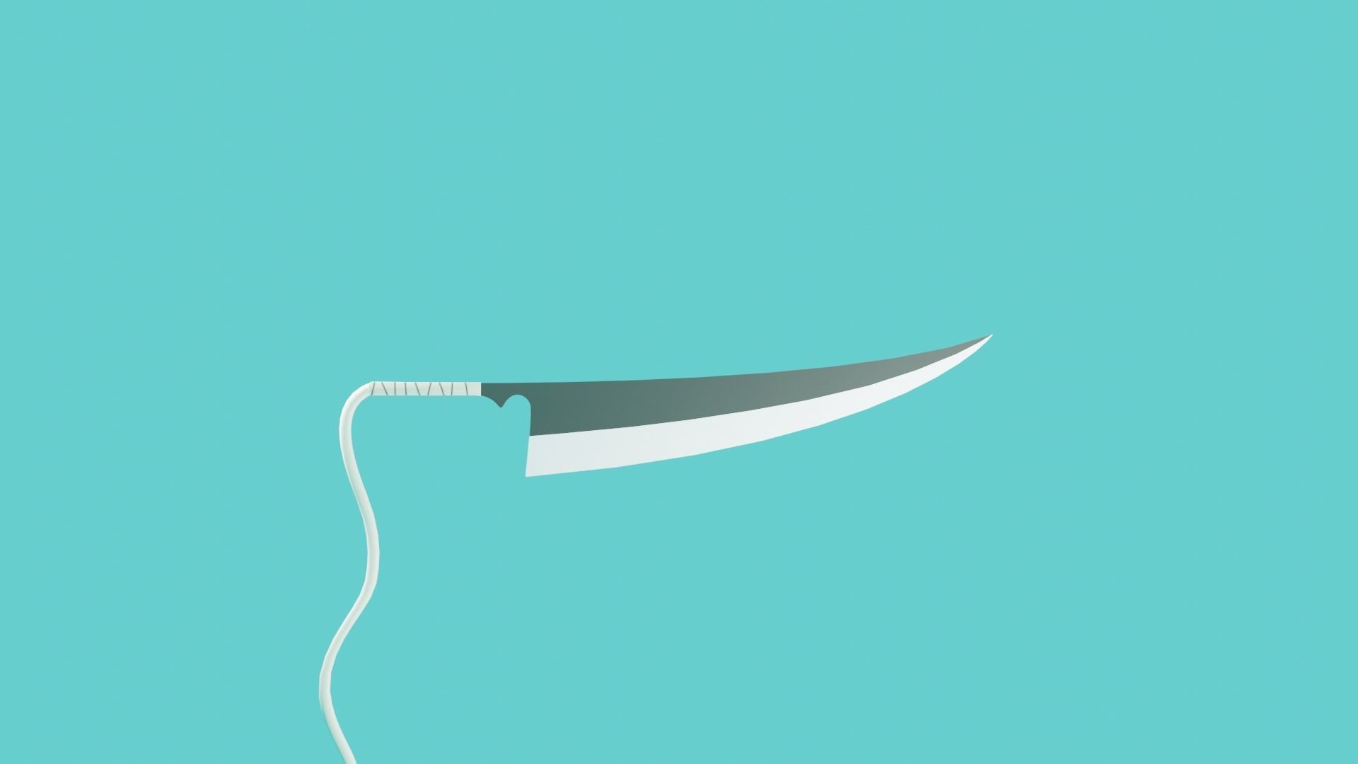 Anime sword Zangetsu Free 3D model_2