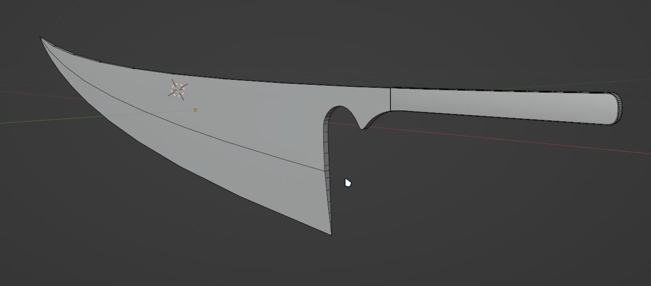 Anime sword Zangetsu Free 3D model_20