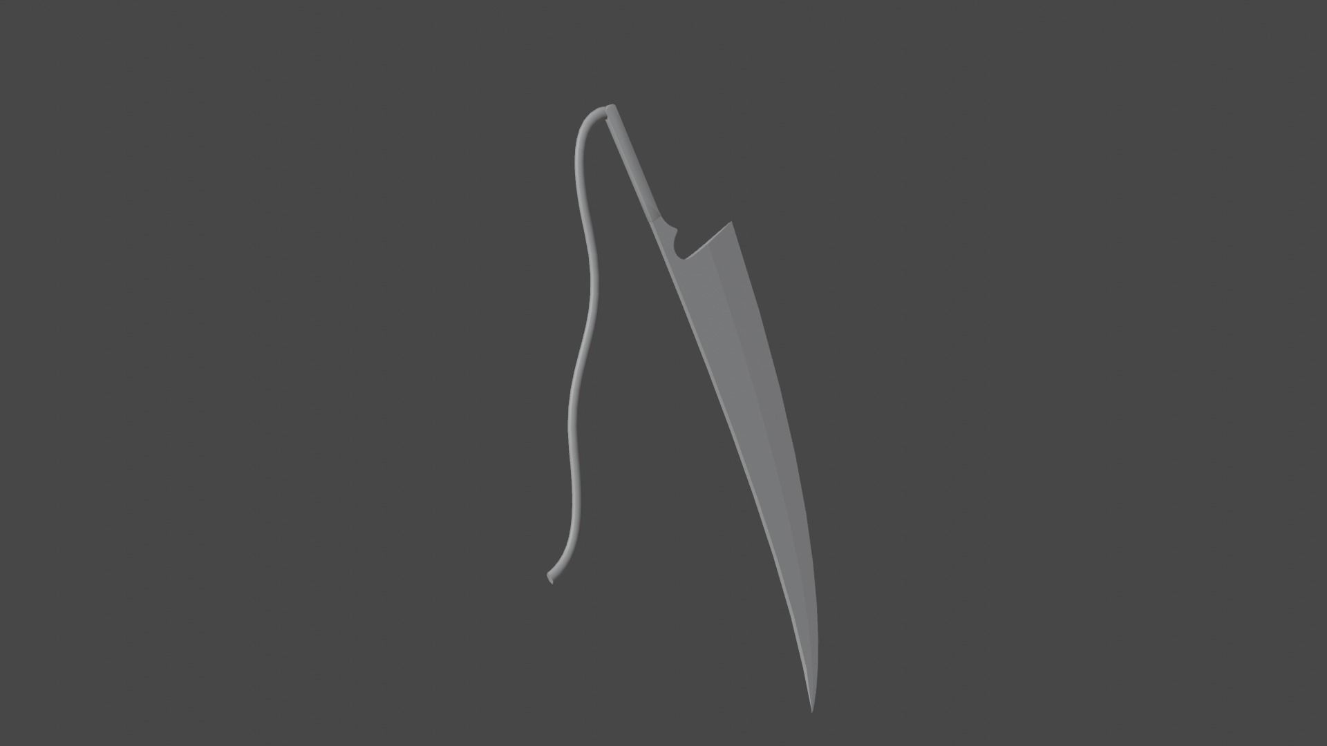 Anime sword Zangetsu Free 3D model_9