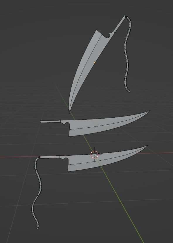 Anime sword Zangetsu Free 3D model_22