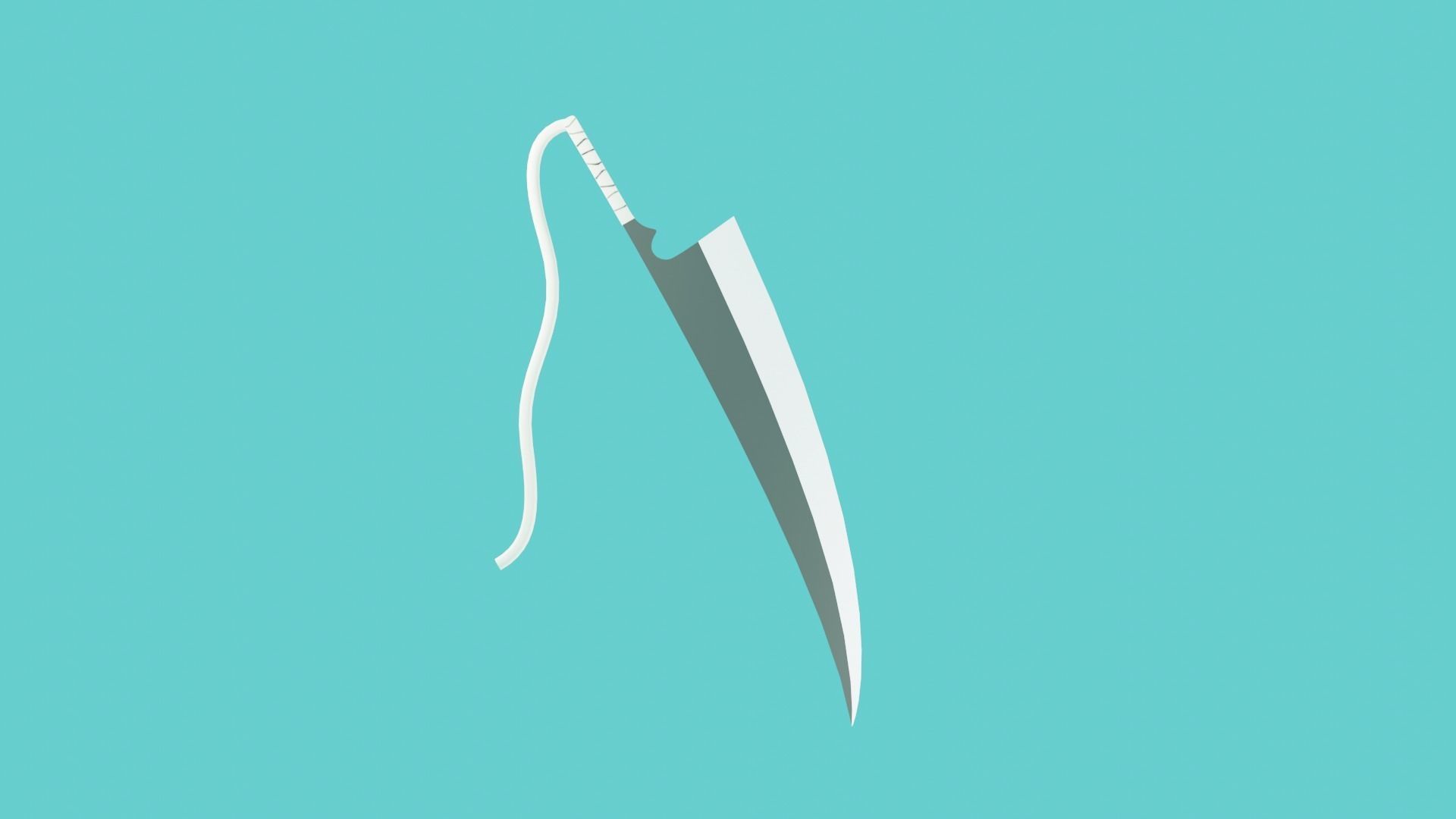 Anime sword Zangetsu Free 3D model_1