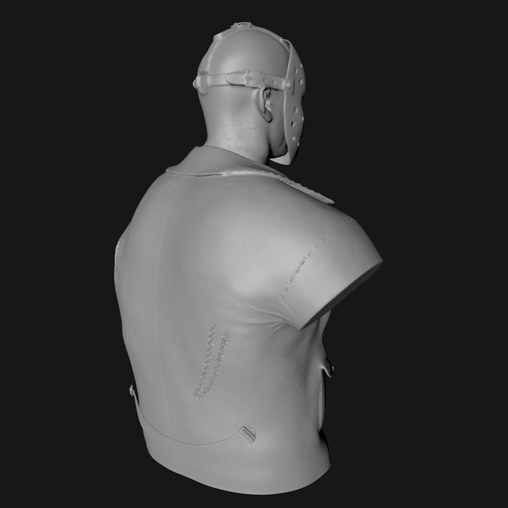 JASON VORHEES - BUST - FRIDAY THE 13TH 3D print model_11