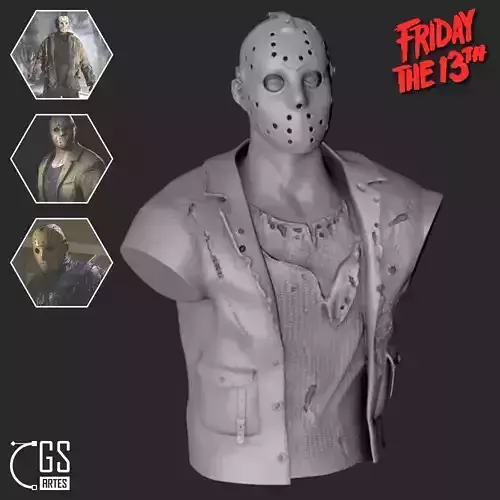 JASON VORHEES - BUST - FRIDAY THE 13TH 3D print model