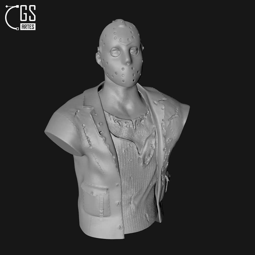 JASON VORHEES - BUST - FRIDAY THE 13TH 3D print model_10