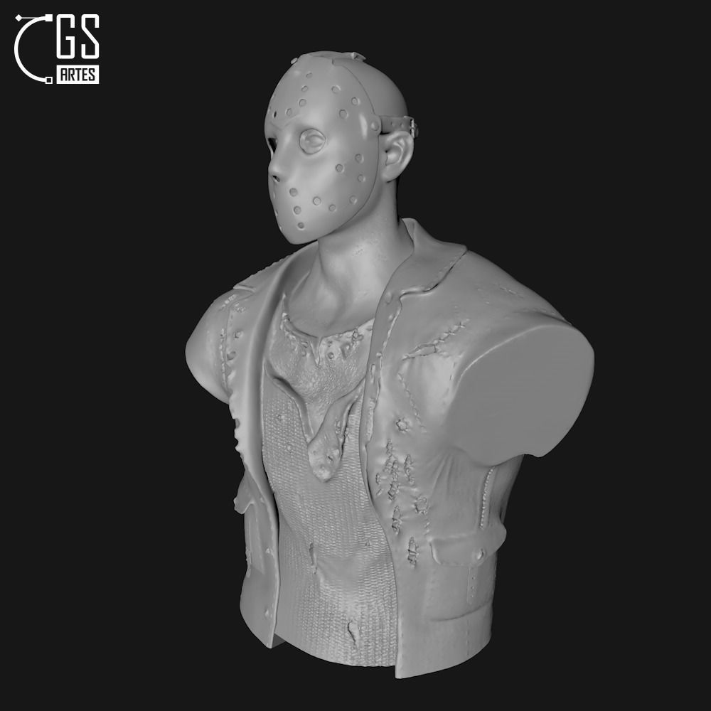 JASON VORHEES - BUST - FRIDAY THE 13TH 3D print model_6