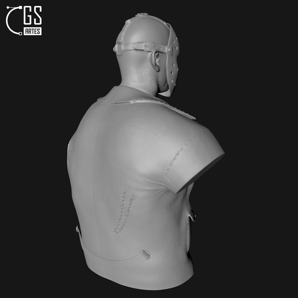 JASON VORHEES - BUST - FRIDAY THE 13TH 3D print model_8
