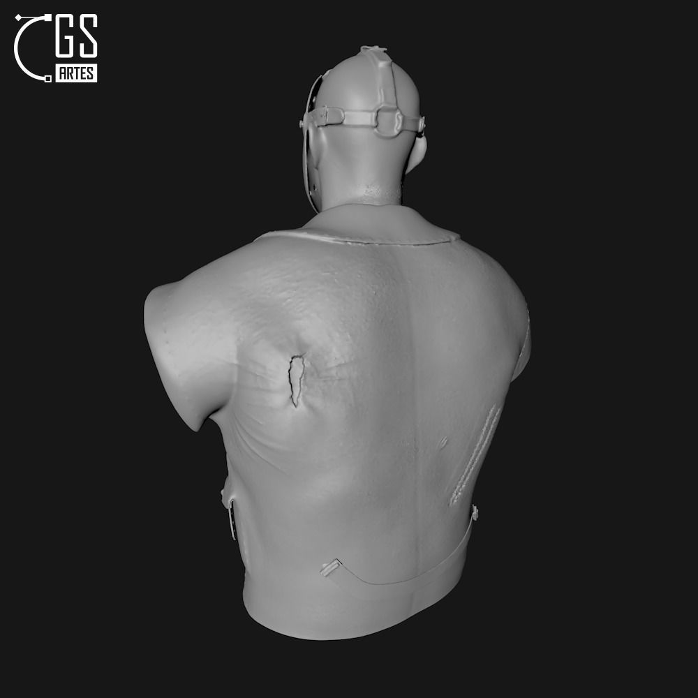 JASON VORHEES - BUST - FRIDAY THE 13TH 3D print model_7