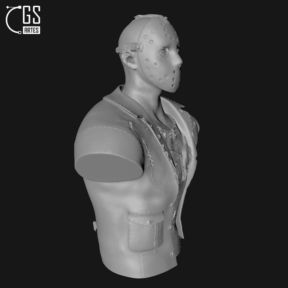 JASON VORHEES - BUST - FRIDAY THE 13TH 3D print model_9