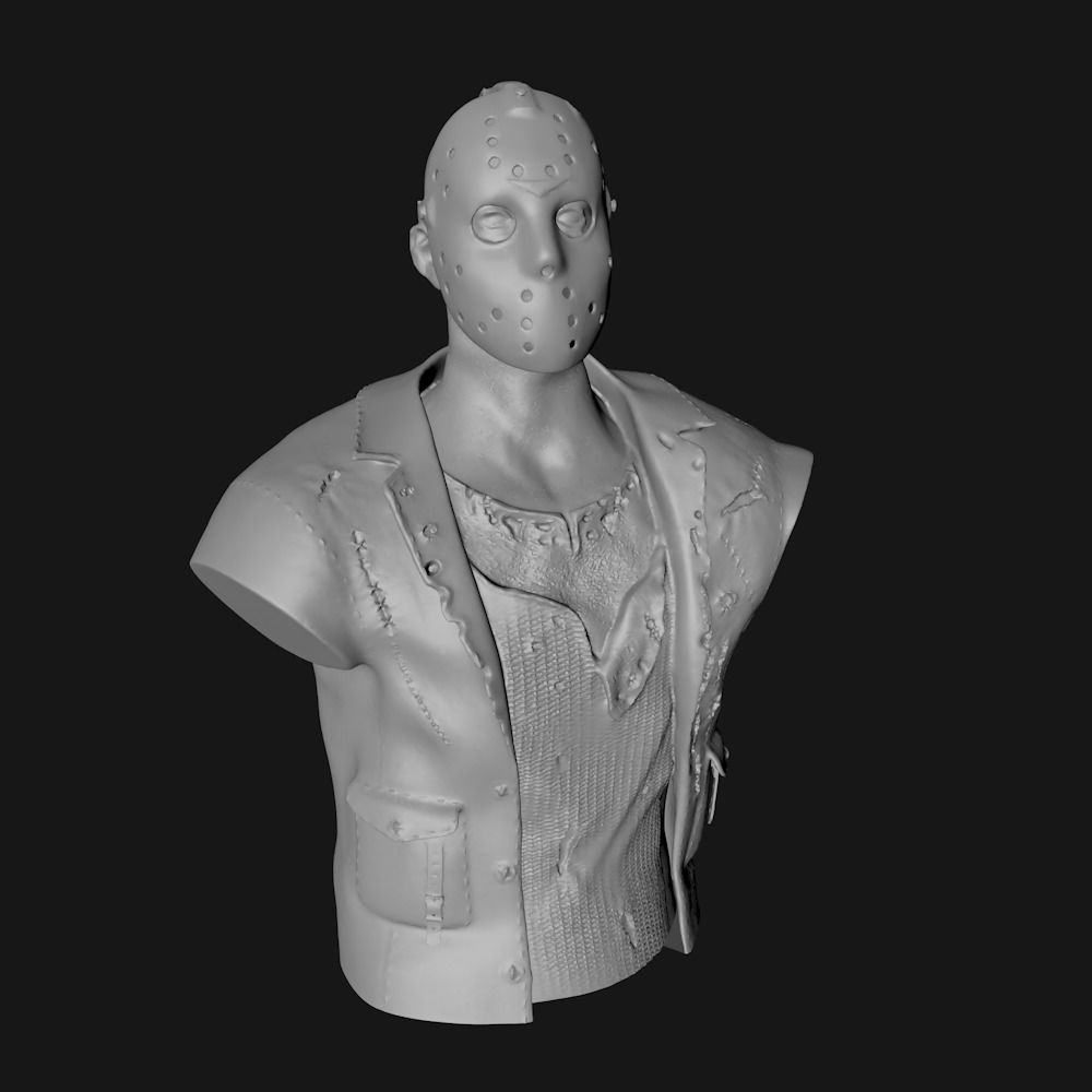 JASON VORHEES - BUST - FRIDAY THE 13TH 3D print model_13