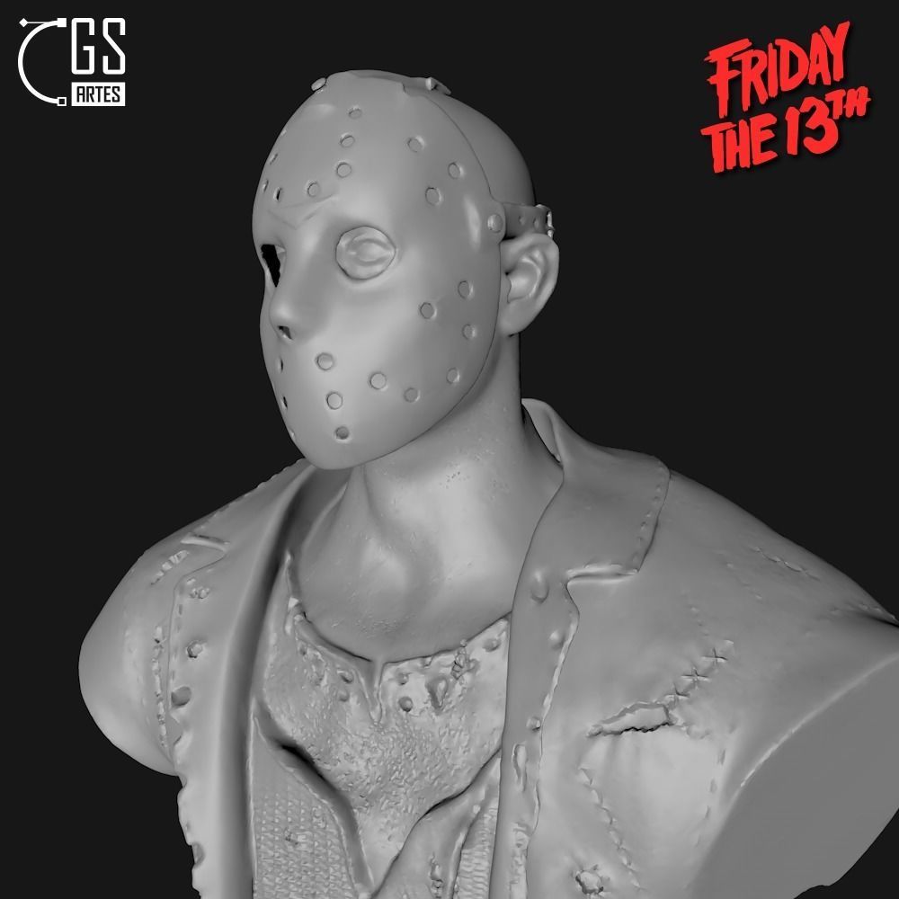 JASON VORHEES - BUST - FRIDAY THE 13TH 3D print model_5