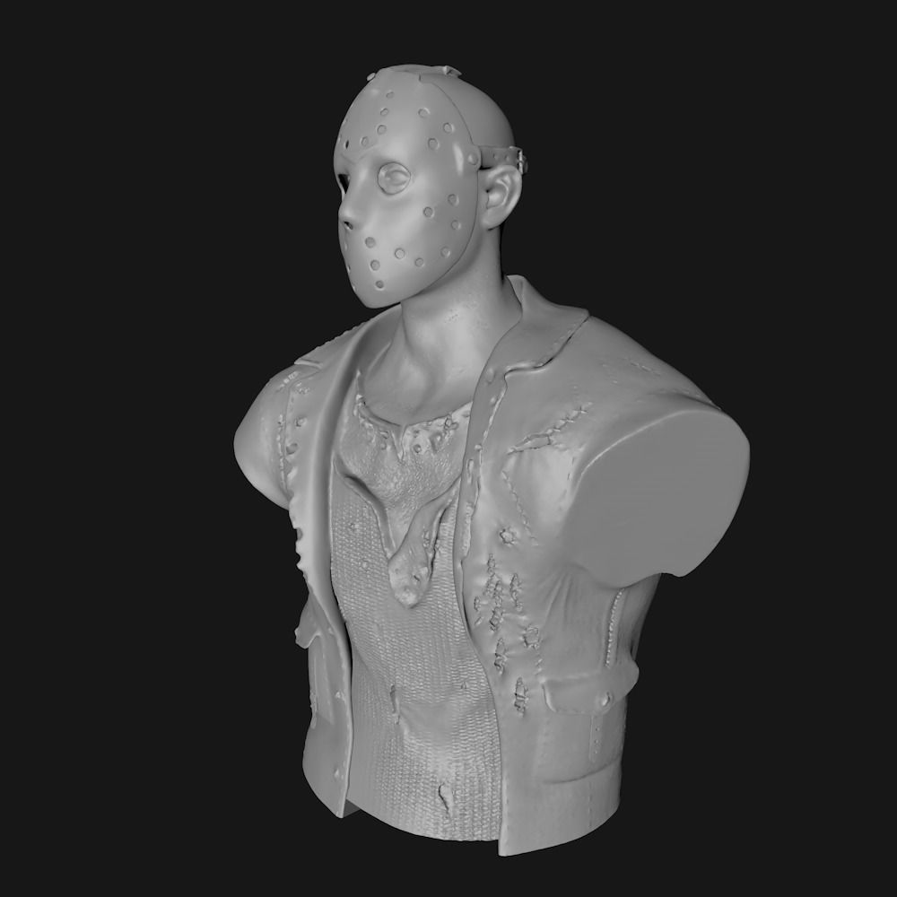 JASON VORHEES - BUST - FRIDAY THE 13TH 3D print model_15