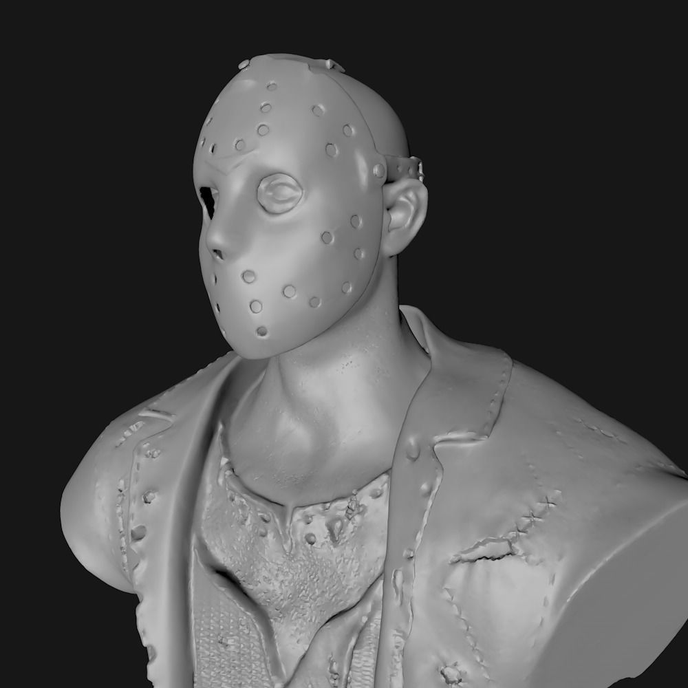 JASON VORHEES - BUST - FRIDAY THE 13TH 3D print model_16