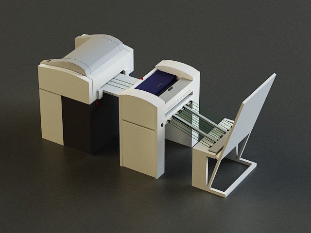 Small Offset Printer 3D model_2