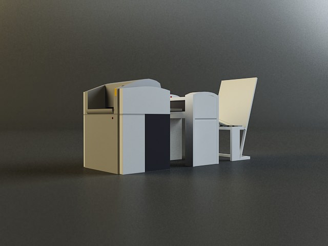 Small Offset Printer 3D model_5