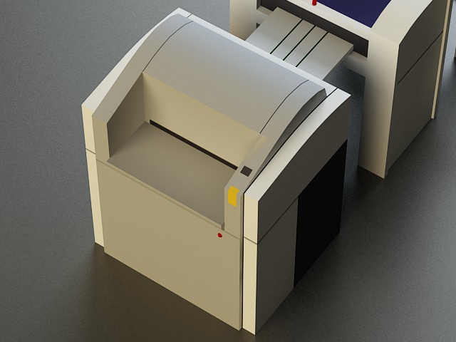 Small Offset Printer 3D model_3