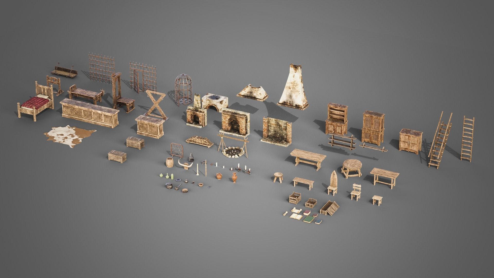 Medieval props collection _5