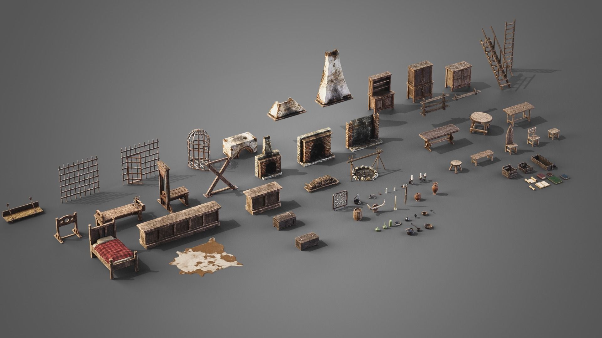 Medieval props collection _11