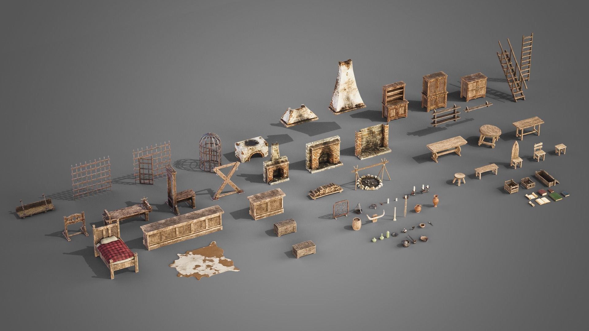 Medieval props collection _8