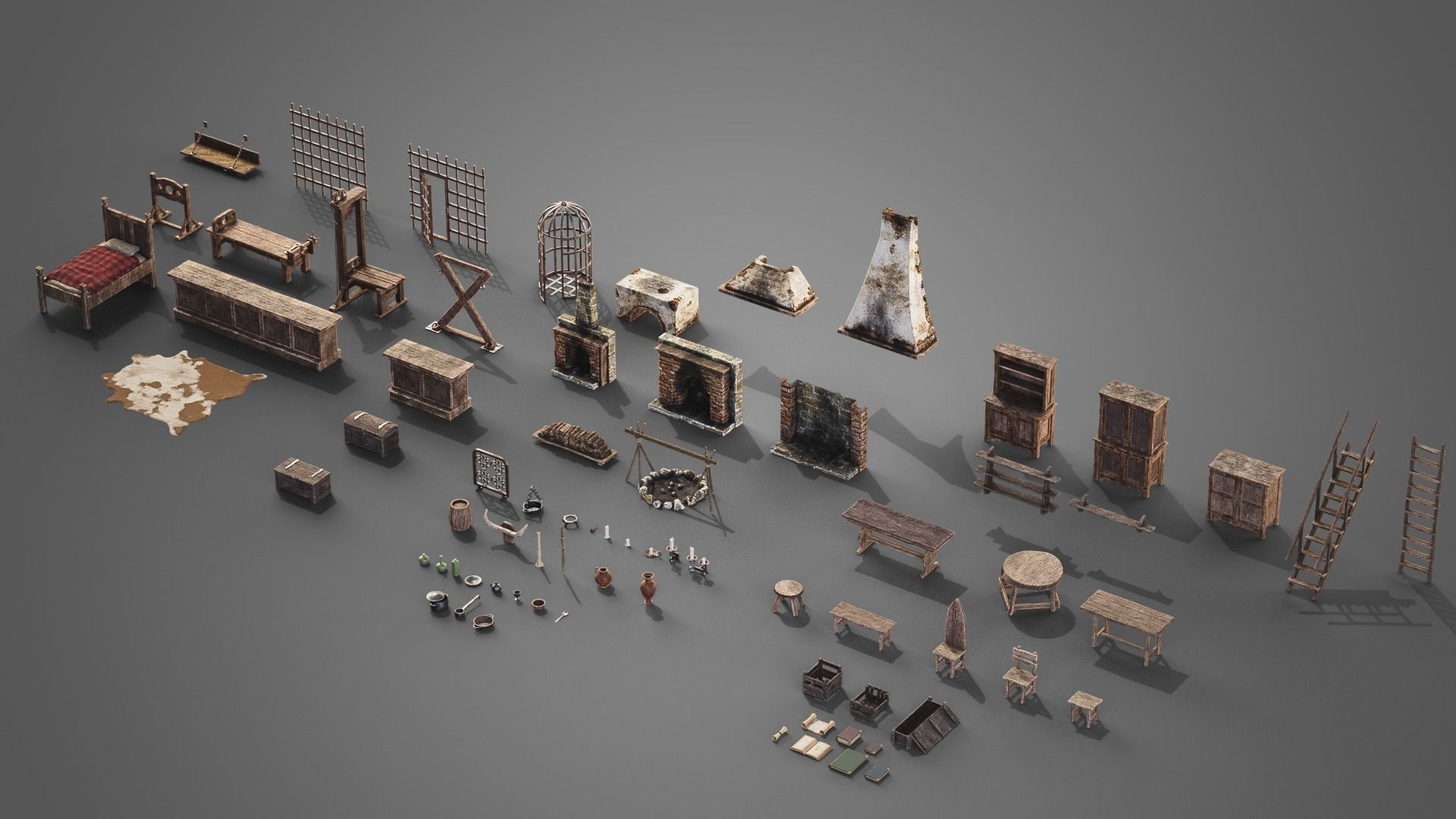 Medieval props collection _7