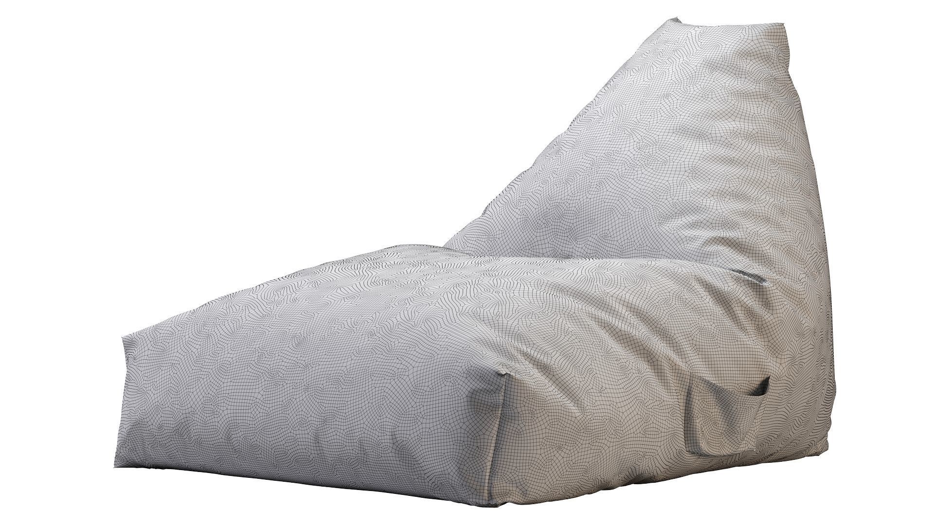 ZARA HOME COTTON POUFFE 3D model CGTrader