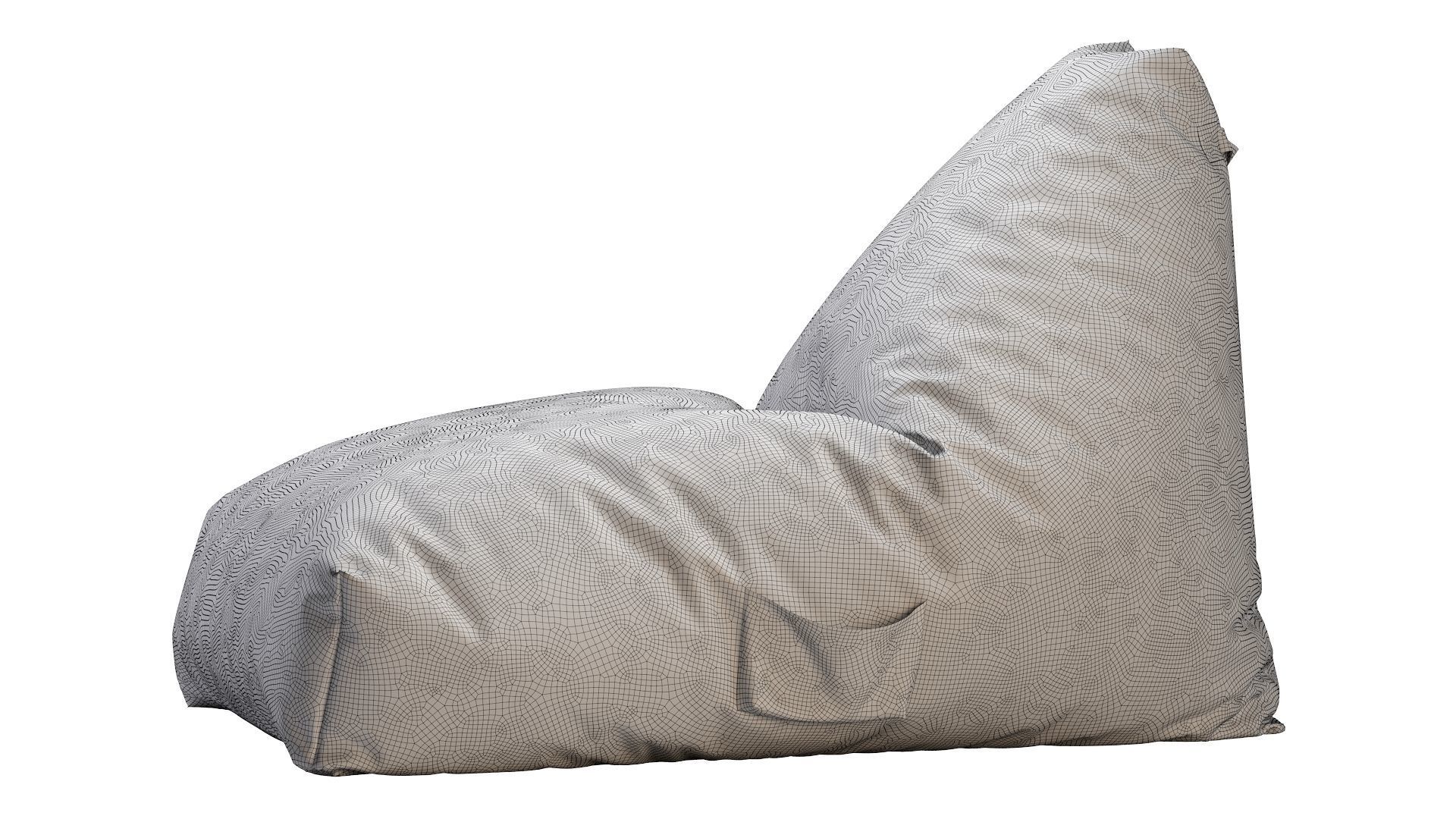 ZARA HOME COTTON POUFFE 3D model CGTrader