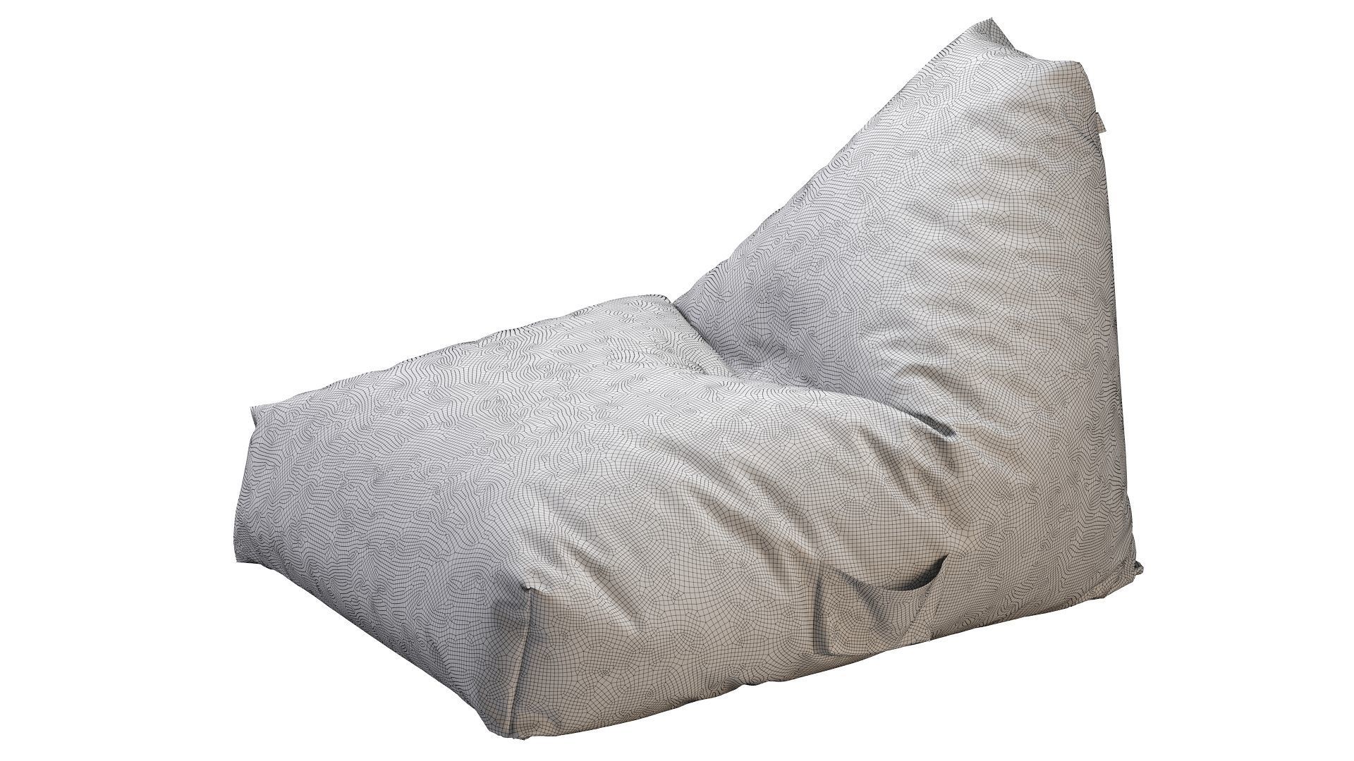 ZARA HOME COTTON POUFFE 3D model CGTrader