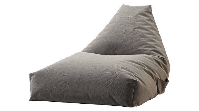 ZARA HOME COTTON POUFFE 3D model 2