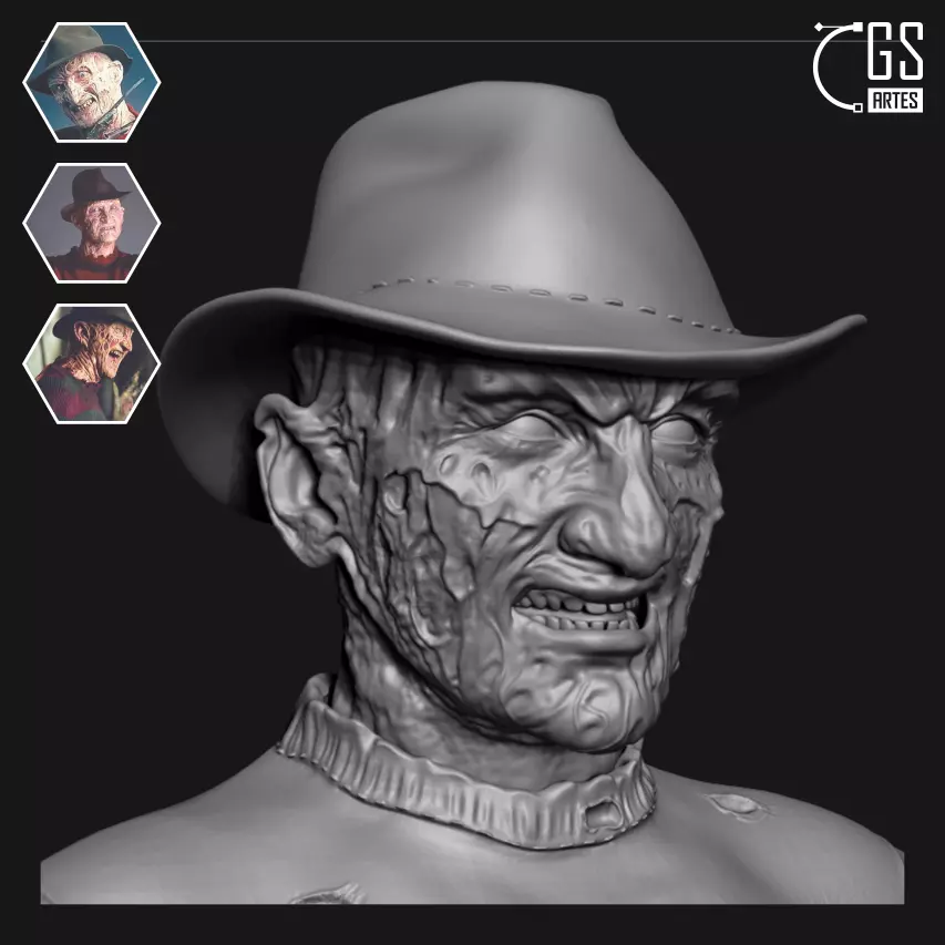 FREDDY KRUEGER BUST 3D print model_0