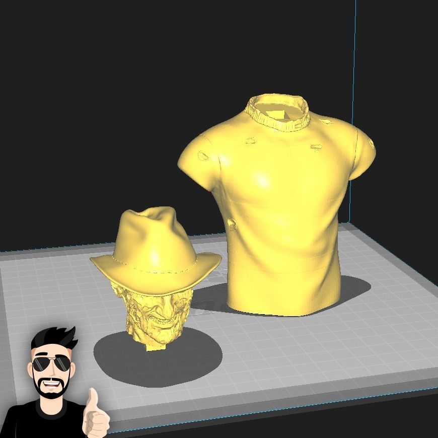 FREDDY KRUEGER BUST 3D print model_2