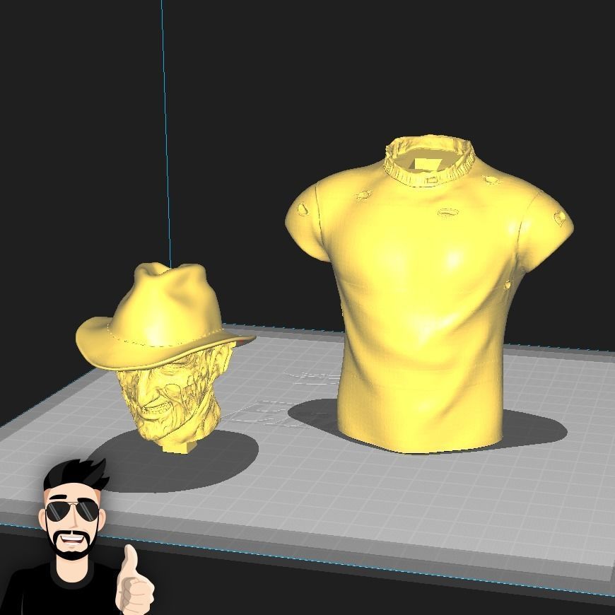 FREDDY KRUEGER BUST 3D print model_3