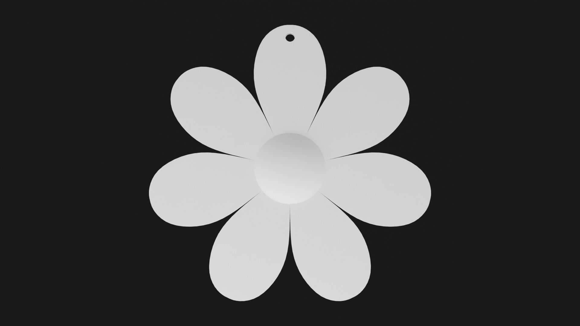 Flowers earring 3D print model_4