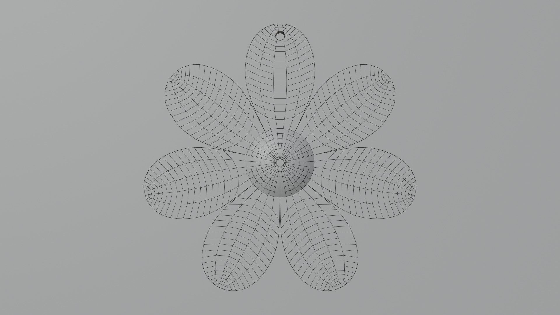 Flowers earring 3D print model_5