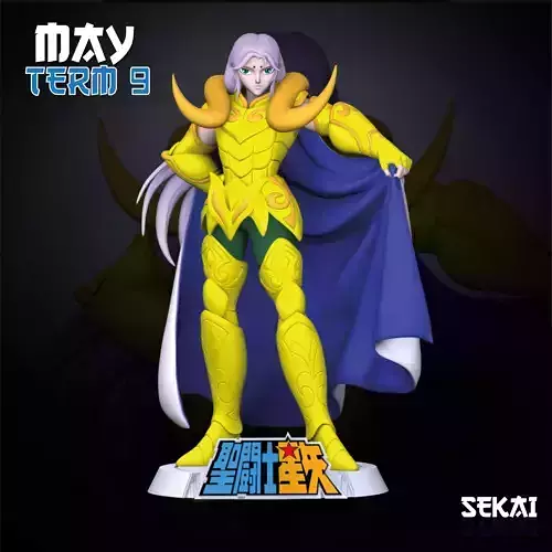 Mu of Aries Sculpture Sekai 3D Models Ready for 3D printing