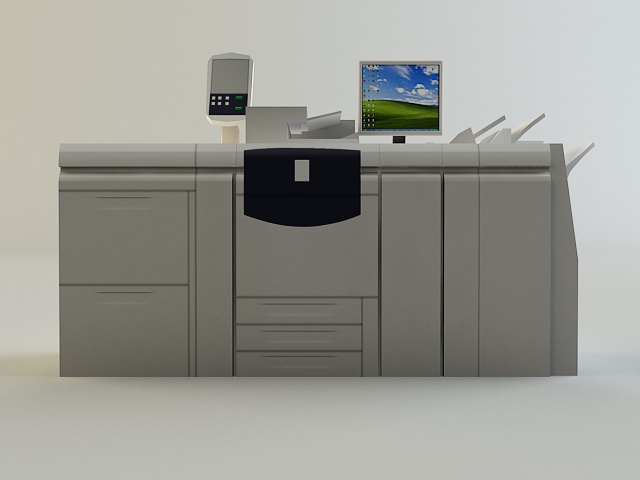 Digital Printer 3D model_7
