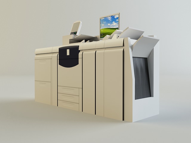 Digital Printer 3D model_2