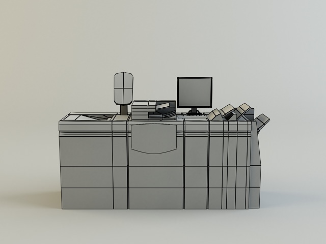 Digital Printer 3D model_4