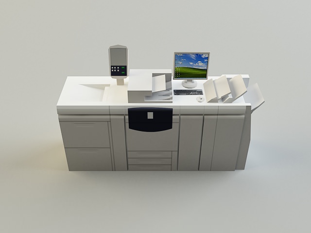 Digital Printer 3D model_3