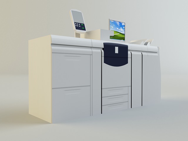 Digital Printer 3D model_1