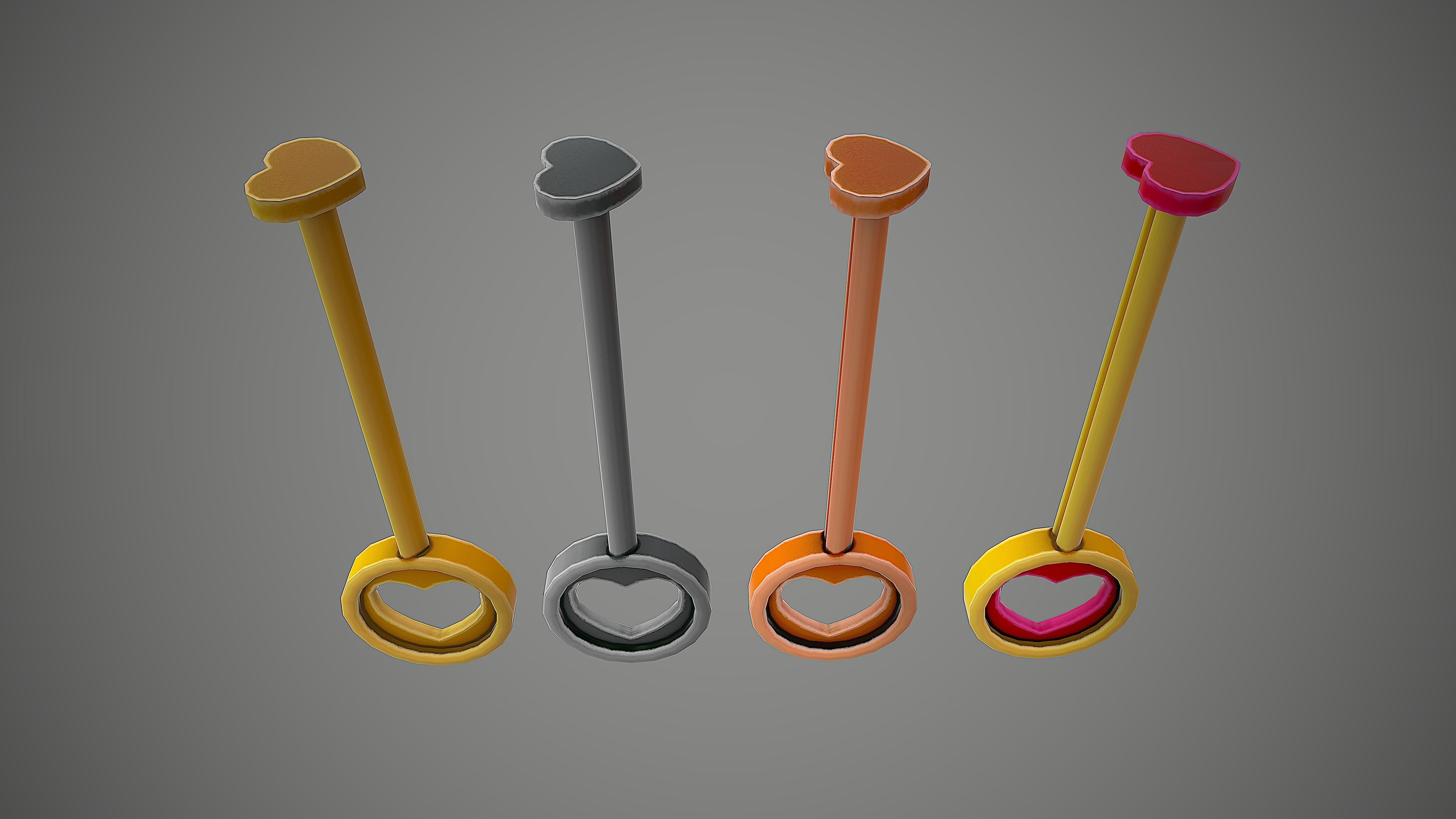 PADLOCK PACK CARTOON STYLIZED 3D Model Collection_45