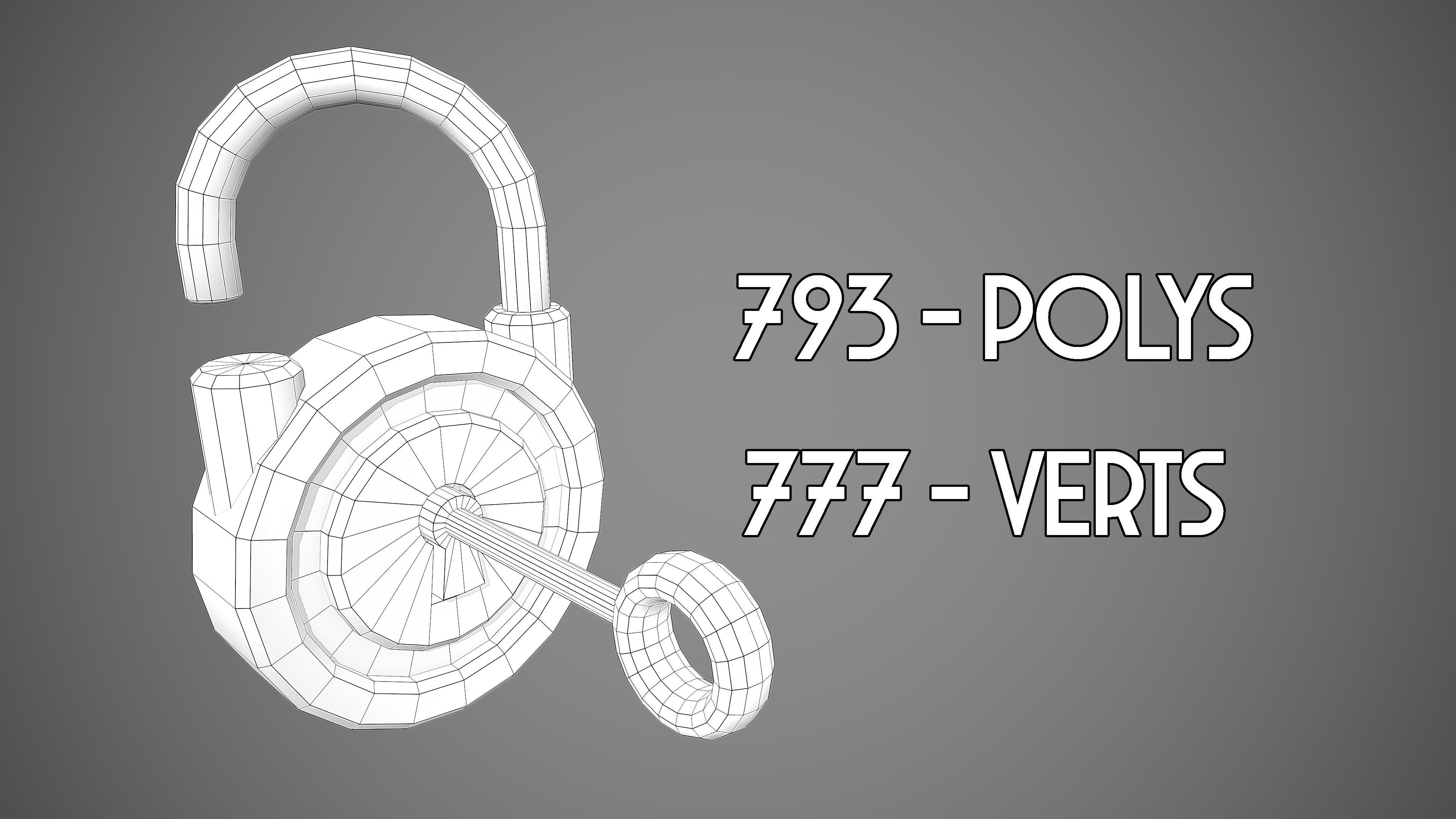 PADLOCK PACK CARTOON STYLIZED 3D Model Collection_73