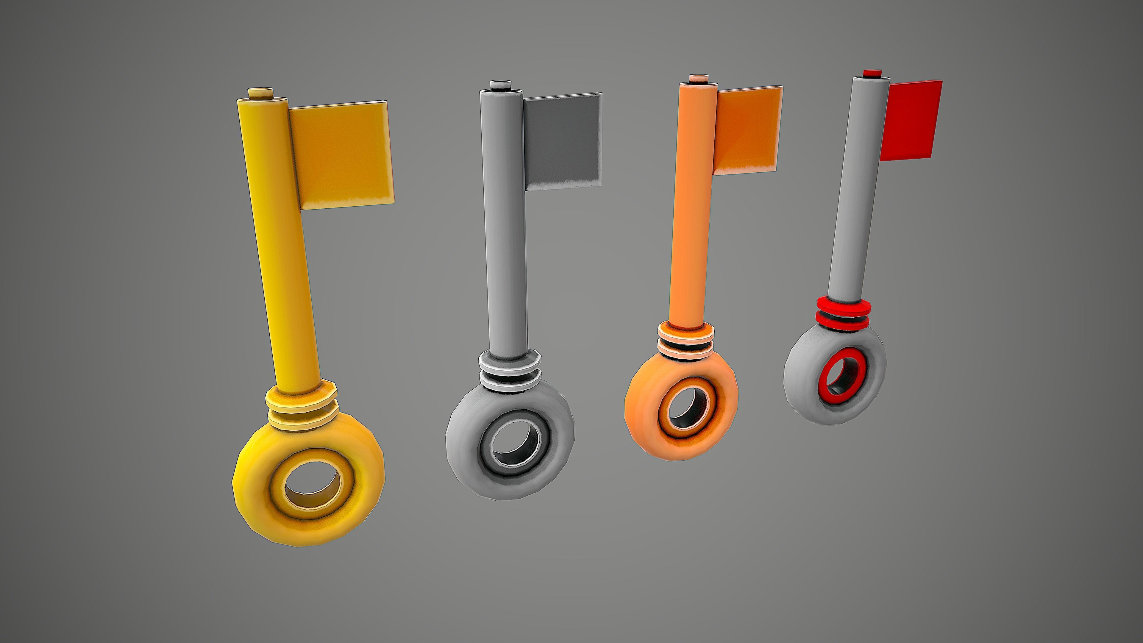 PADLOCK PACK CARTOON STYLIZED 3D Model Collection_51