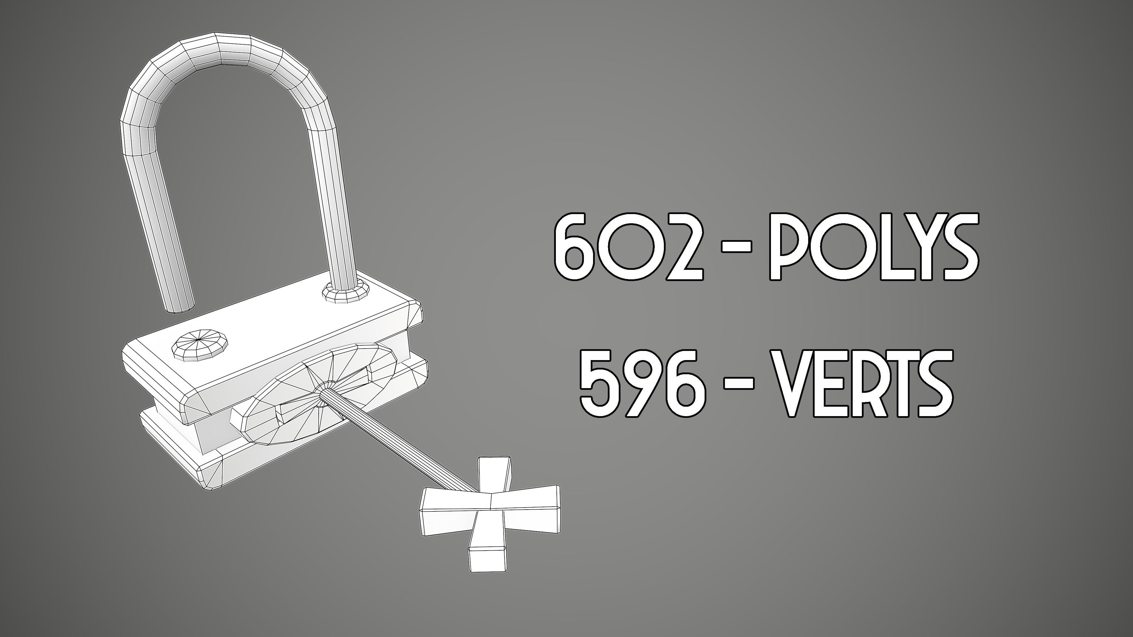 PADLOCK PACK CARTOON STYLIZED 3D Model Collection_78