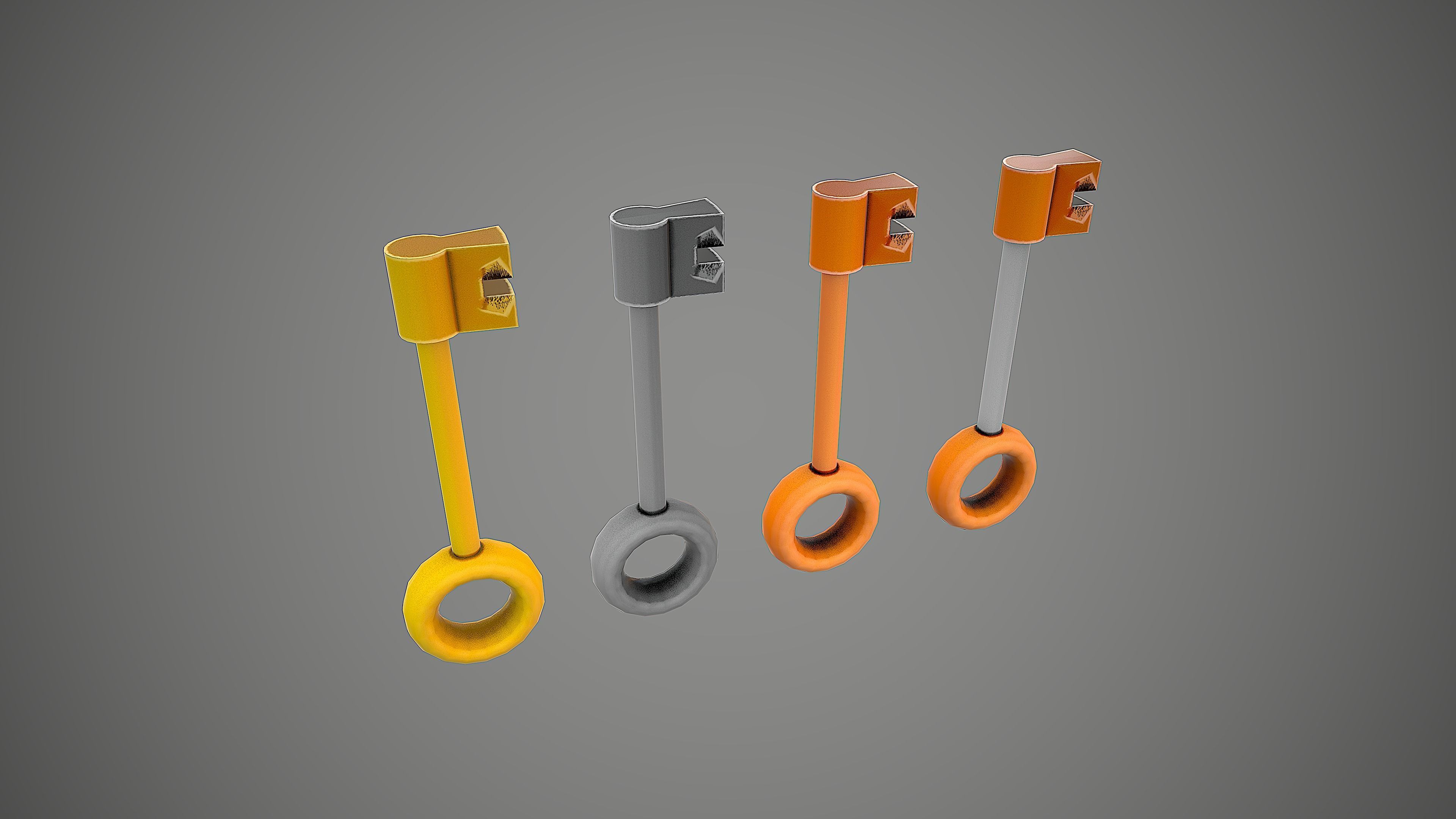 PADLOCK PACK CARTOON STYLIZED 3D Model Collection_44