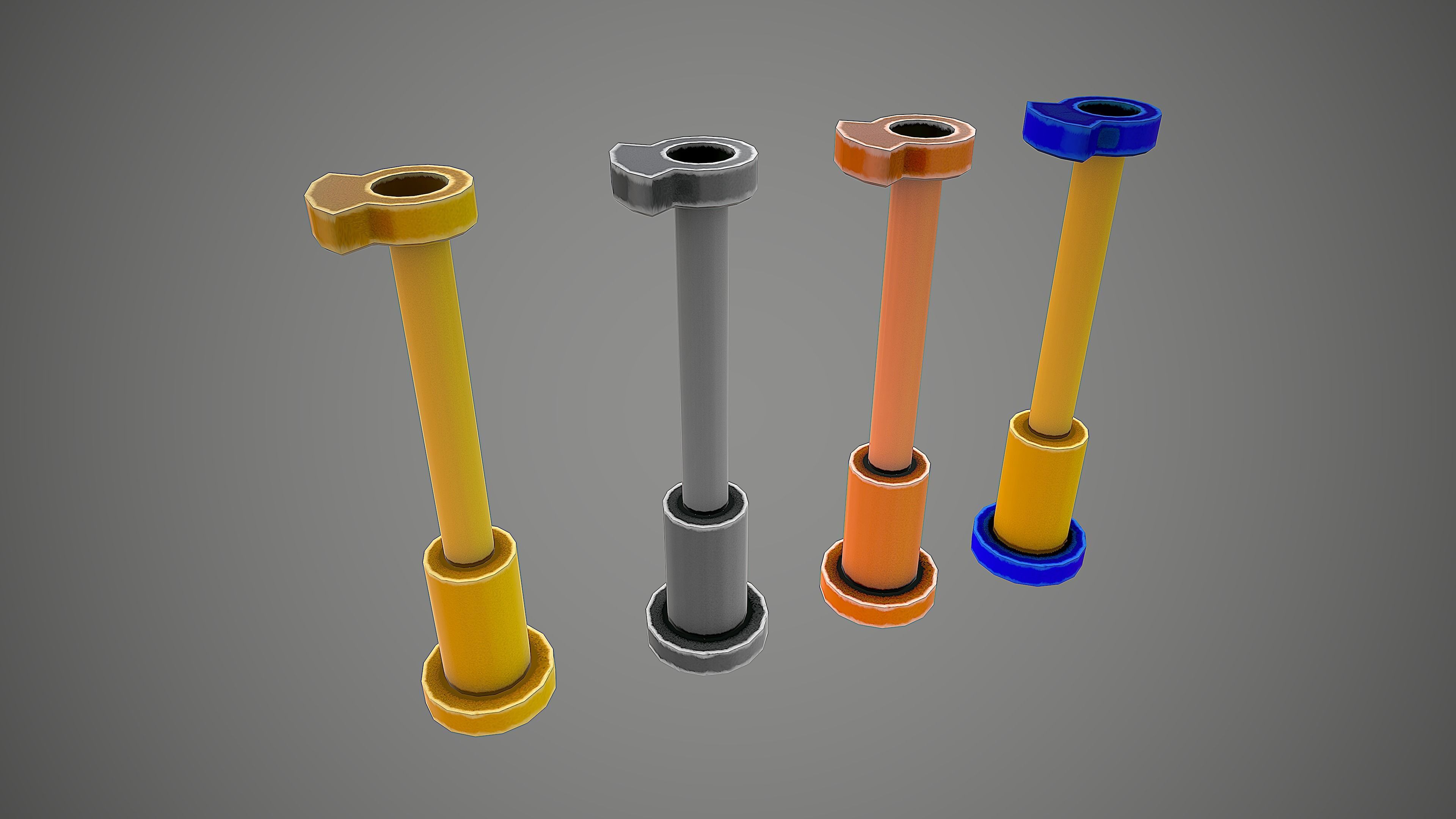 PADLOCK PACK CARTOON STYLIZED 3D Model Collection_50